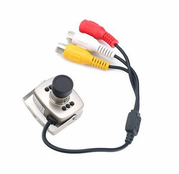  Brand New Mini Wired Audio Mic CCTV Camera Security Color 940nm Night Vision Infrared Video Cam COM - 32763729403
