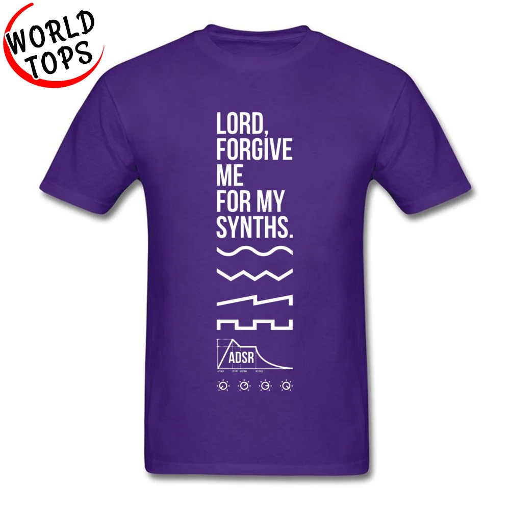 comfortable Graphic Short Sleeve Fitness Tight T-shirts Pure Cotton Crew Neck Youth Tops & Tees Casual T Shirt Thanksgiving Day Lord Forgive Me For My Synths 4675 purple