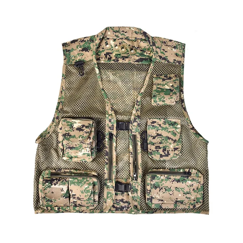 

Ultralight Mesh Breathable Fishing Vests Multi-pocket Quick-drying Fishing Jacket Outdoor Survival Practical Safety Waistcoat