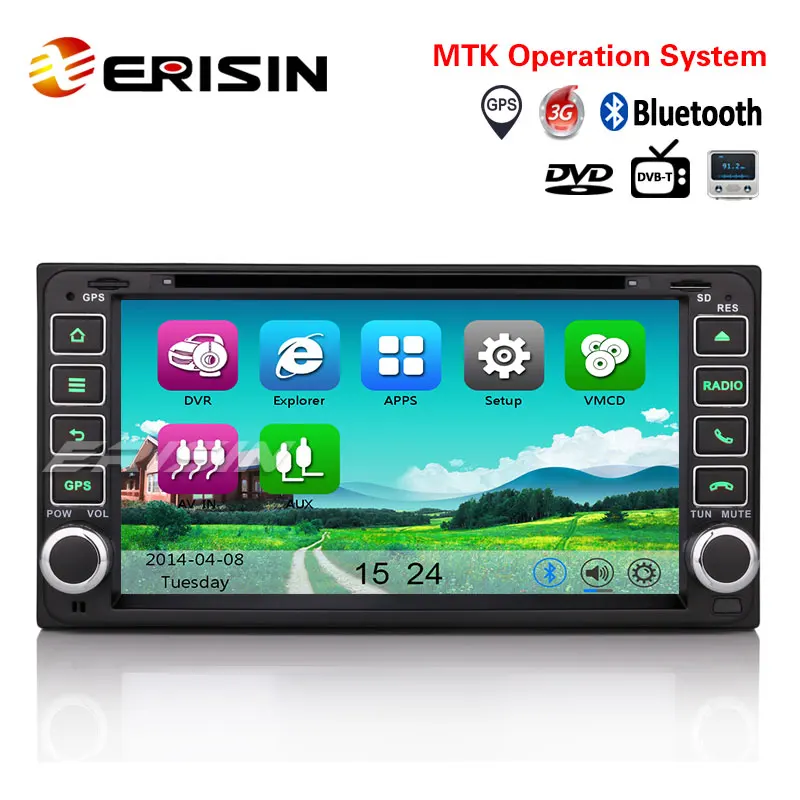 Discount Erisin ES7603M 7" Wince 6.0 Car Multimedia System with DVD 3G GPS Player for Opel Corolla EX Rav4 Prado Avanza RunX 0