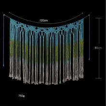 Новые Вязаные богемные подвесные настенные гобелены ручной работы из хлопка с кисточками гобелены для гостиной Свадебные украшения настенные художественные Большие размеры