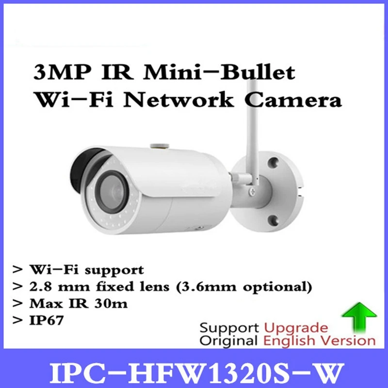 

Original DH english version IPC-HFW1320S-W replace IPC-HFW2325S-W 3MP IR Mini Dome Network Camera CCTV IP wifi wireless