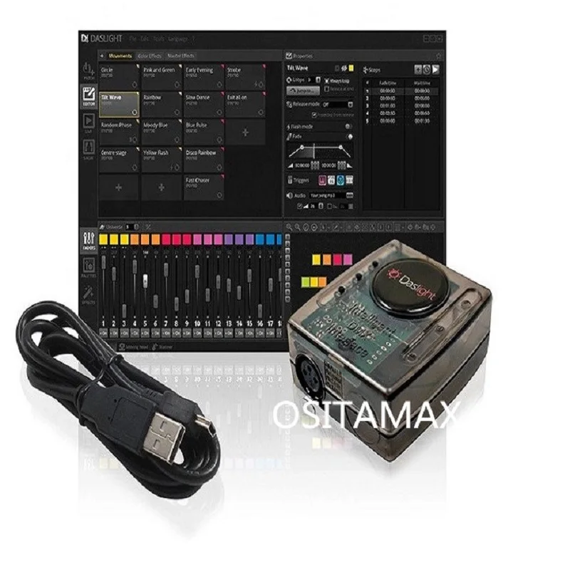 

Daslight GZM-DVC4 DMX Software System DMX controller professional stage lighting console