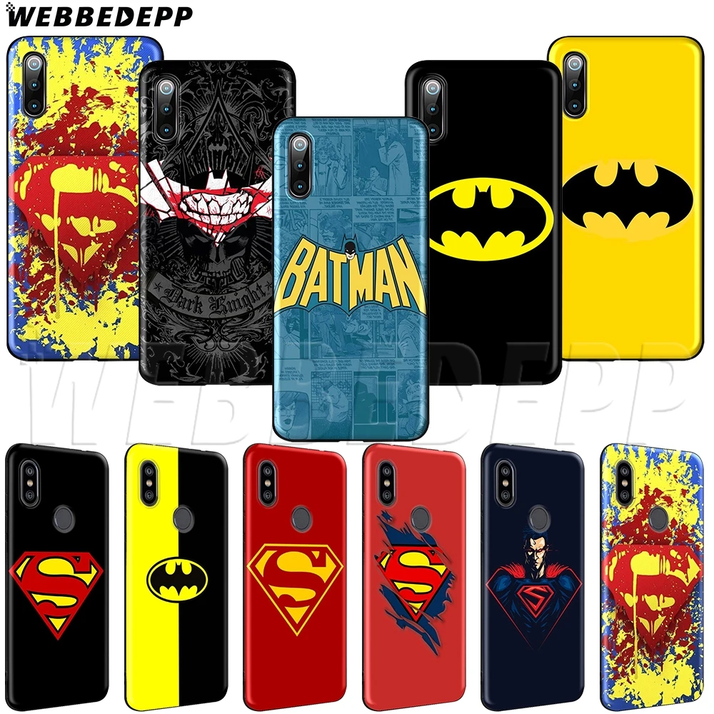 

WEBBEDEPP Batman vs Superman Soft TPU Case for Xiaomi Mi MAX A1 A2 5X 6X 3 6 8 9 SE F1 Lite