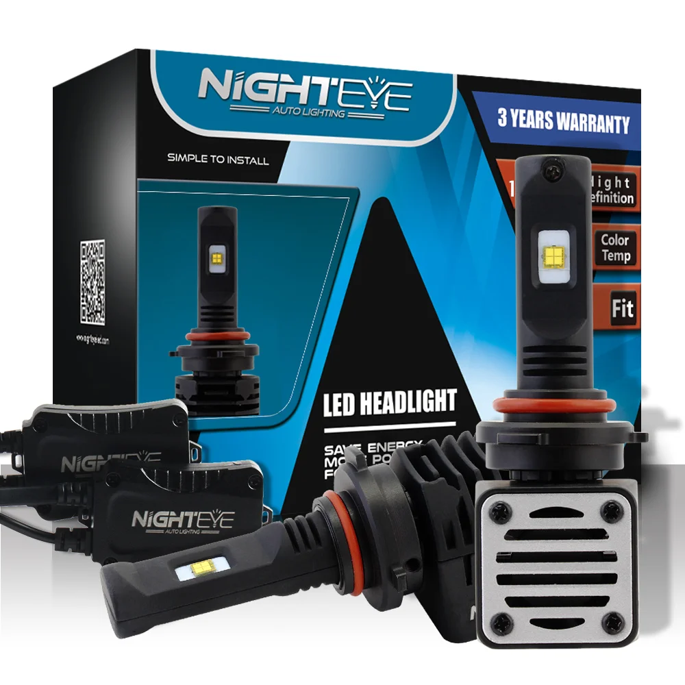 NIGHTEYE 9005/HB3 Auto Car Led Headlights 72W/set 9000LM/set 6500K LED