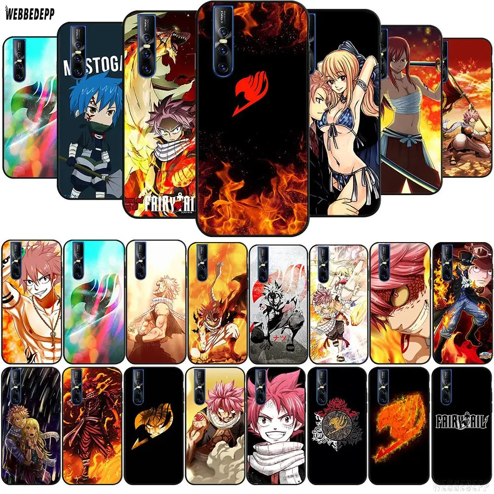 

WEBBEDEPP Anime Manga Fairy Tail TPU Case for vivo Y17 Y53 Y55s Y67 Y75 Y81s Y85 Y89 Y91 Y91C Y95 Y93 V5s V7 V9