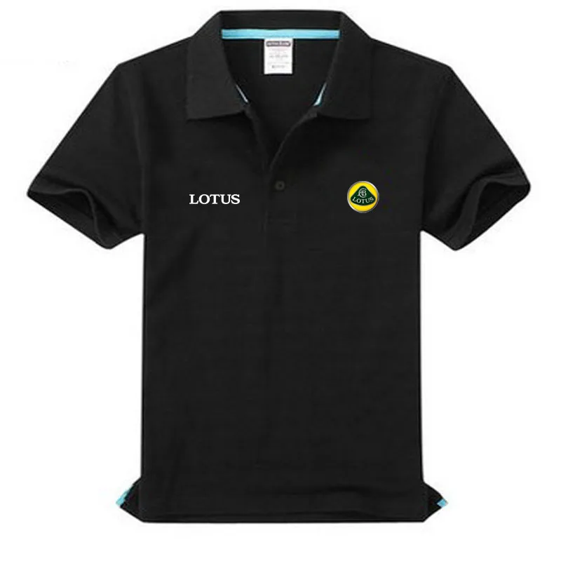 Брендовая одежда лотоса тенниска с логотипом повседневное однотонное Мужское поло рубашка с коротким рукавом высокого качества