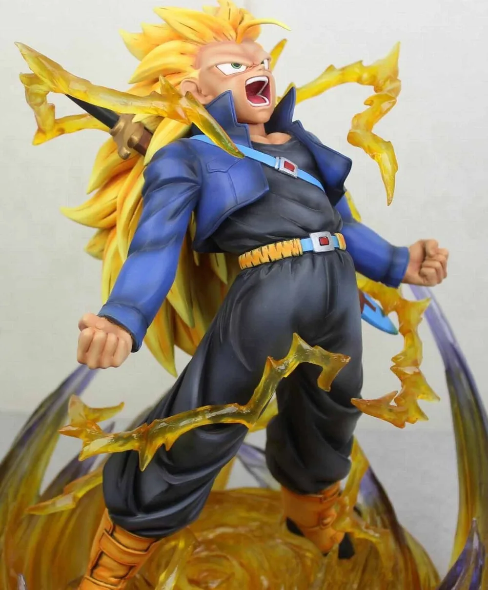 MODEL FANS Dragon Ball Z 30cm super saiyan 3 future Trunks gk resin figure toy for