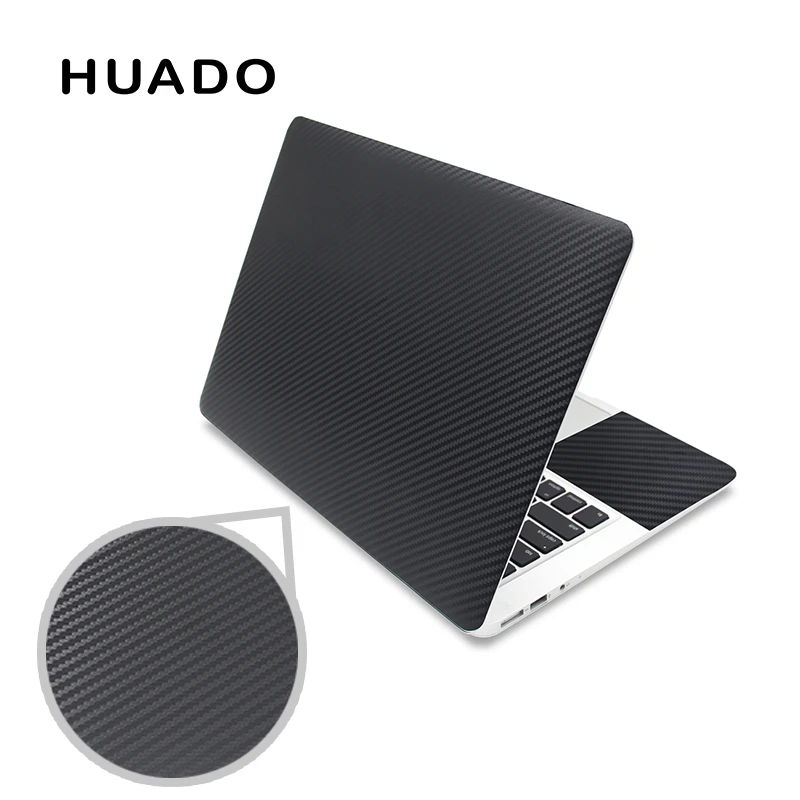 Black 3d Carbon Fibre Laptop Skin Sticker 15 6 Vinyl Stickers For Notebook 17 15 14 13 Decals For Mac Air 13 3 Mi Pro Asus Hp Laptop Skins Aliexpress