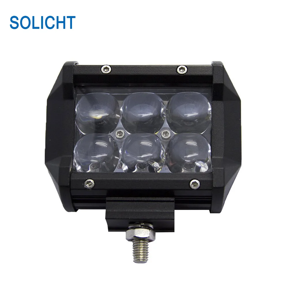 SOLICHT 4X 4-дюймовые 30 вт фары для внедорожника 4x4 12 В 24 в 6x5 Вт 4D светодиодные рабочего