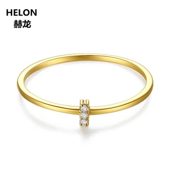

Natural Diamond Ring for Women 14k Solid Yellow Gold Engagemnet Wedding Ring Fine Jewelry Gift