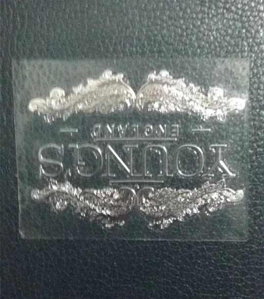 

custom silver/gold/red/green/red sticker metal logo label Free shipping