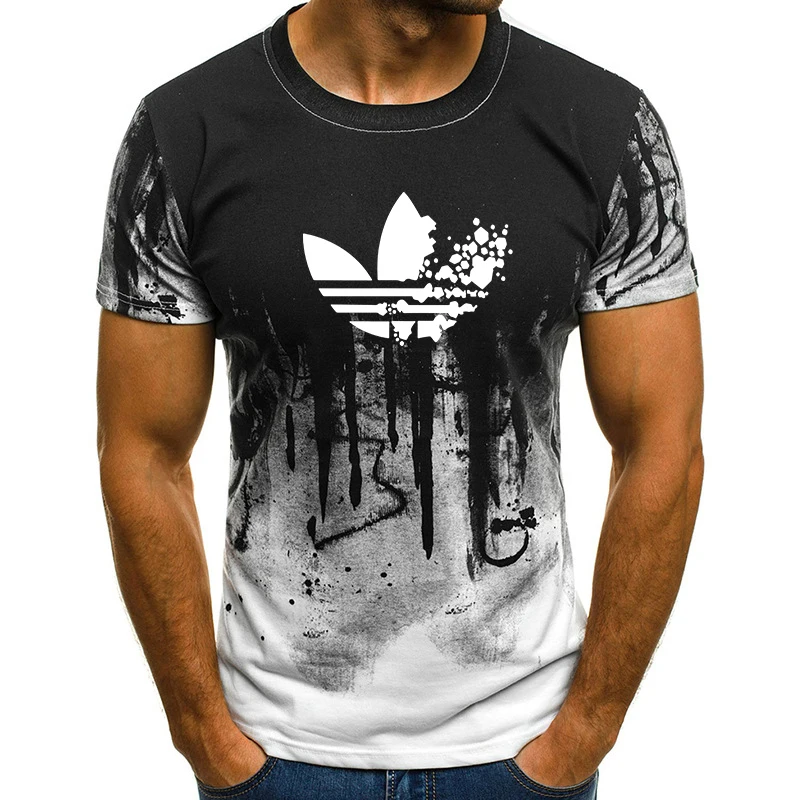 

Mens Fashion Camouflage Funny Brand Print Short Sleeves T-Shirt Tops S-4XL