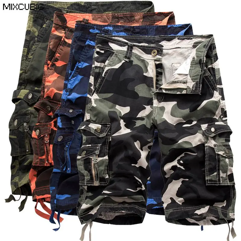 MIXCUBIC 2017 Korean style summer cool Cargo Military Camouflage Shorts