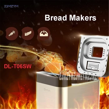 

Home DL-T06SW stainless steel Cloud-WIFI Intelligent bread machine bread baking machine 1.5 lbs Capacity with 26 large menu