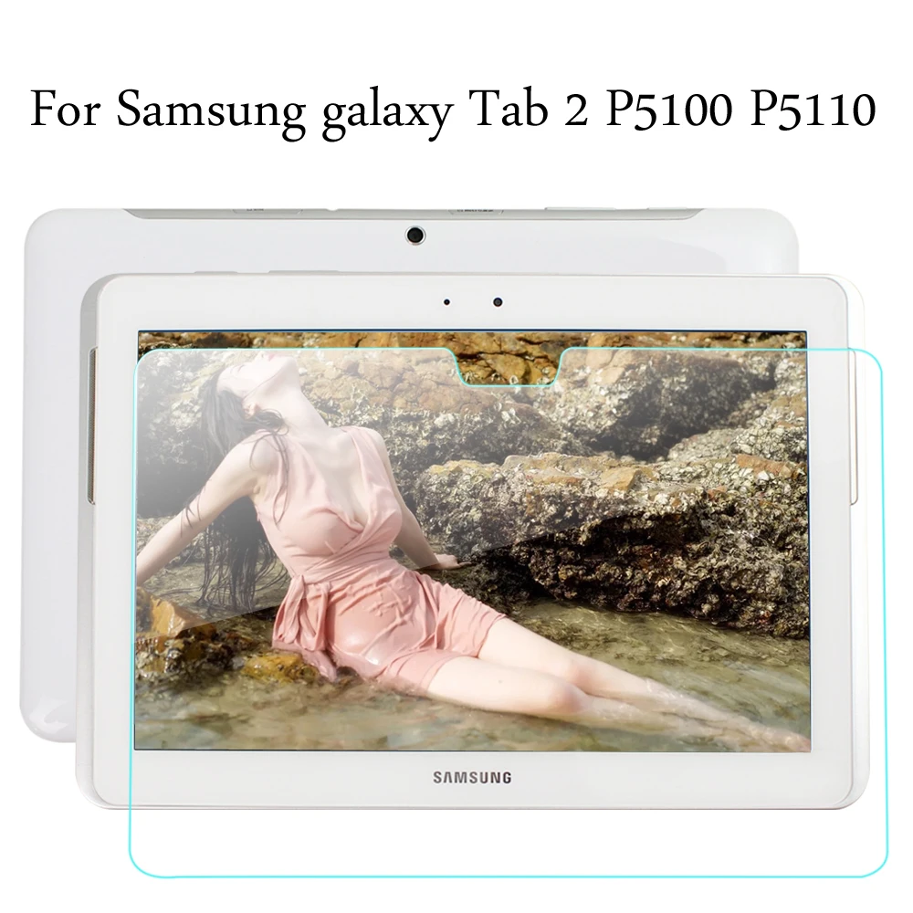 

Tempered Glass membrane For Samsung galaxy Tab 2 10.1 P5100 P5110 Steel film Tablet Screen Protection Toughened