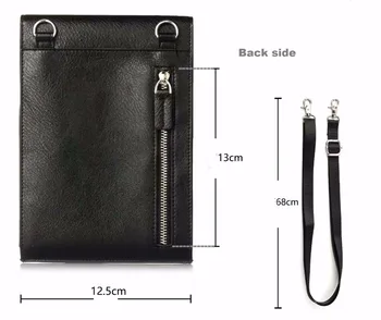 

Universal Leather Shoulder Belt Phone Case Pouch For Xiaomi Mi A2 (Mi 6X),Redmi S2,Asus Zenfone Max Pro (M1) ZB601KL,For LG G7