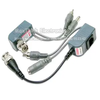 

1CH CCTV UTP BNC video Balun Video Audio Power ,10Pair , Free shipping