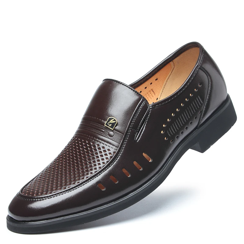 

Handmade Fashion Shoes Luxury Brand Men Flats Genuine Soft Leather Casual Footwear Flat Slip On Breathable Men Shoes DA076
