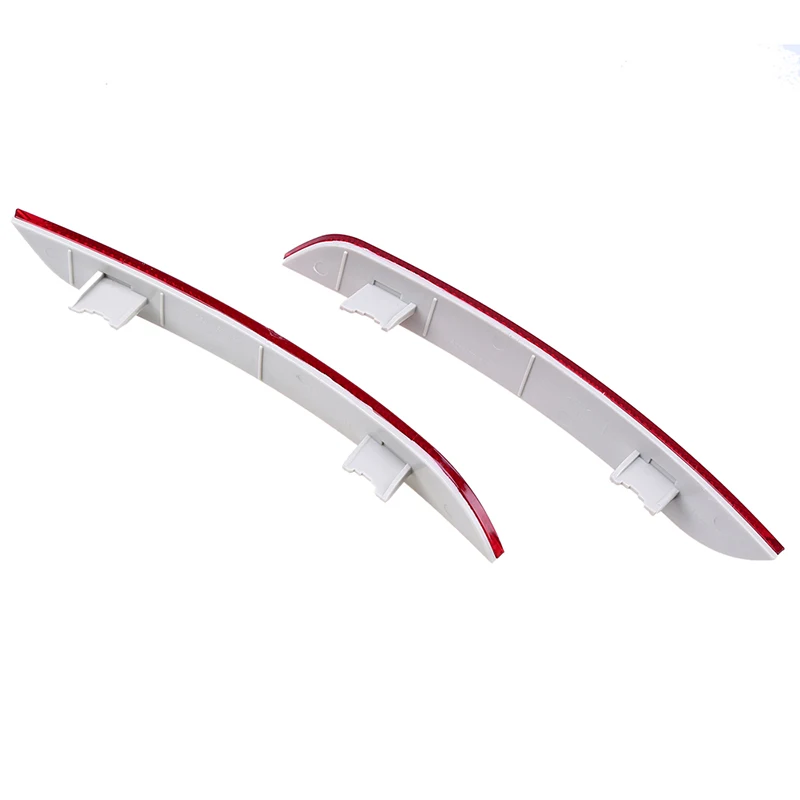 POSSBAY Red Rear Bumper Reflector for BMW 5 Series F10 F18 Sedan 2010-2013 Pre-facelift Tail Warning Lights Strip Stickers car stickers