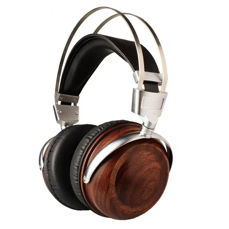 DIY headset Wooden Headphones 50mm speaker bassin Earphones