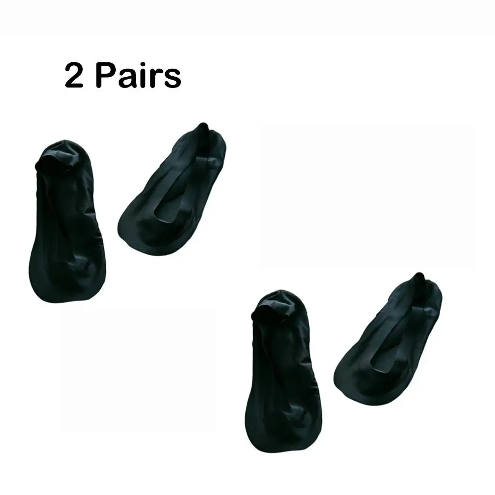 2 пары, женские носки-башмачки с объемным рисунком, дышащие носки с подушками и бантиком для массажа ног, невидимые носки, силиконовые противоскользящие шелковые носки для лета, San