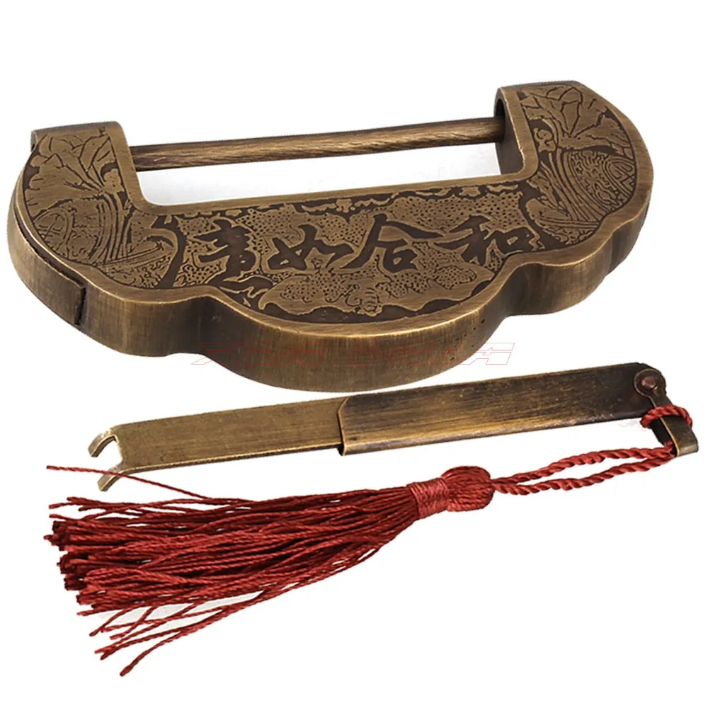 1PCS Chinese Vintage Antique old style lock Chinese Retro locks