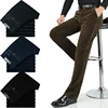 New Autumn men high waist loose corduroy pants business casual pants straight Elastic trousers middle-aged corduroy trousers ► Photo 2/6