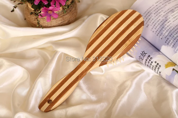 Оптовая продажа Высококачественных Бамбука Расческа с Wood Pin, Size8.9 "* 3" L23cm * 7 см + Бесплатная доставка