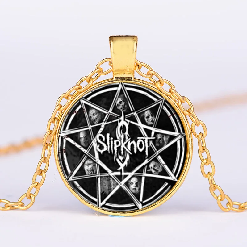 SONGDA новинка модное женское и мужское ожерелье стеклянные значки Slipknot подвески в
