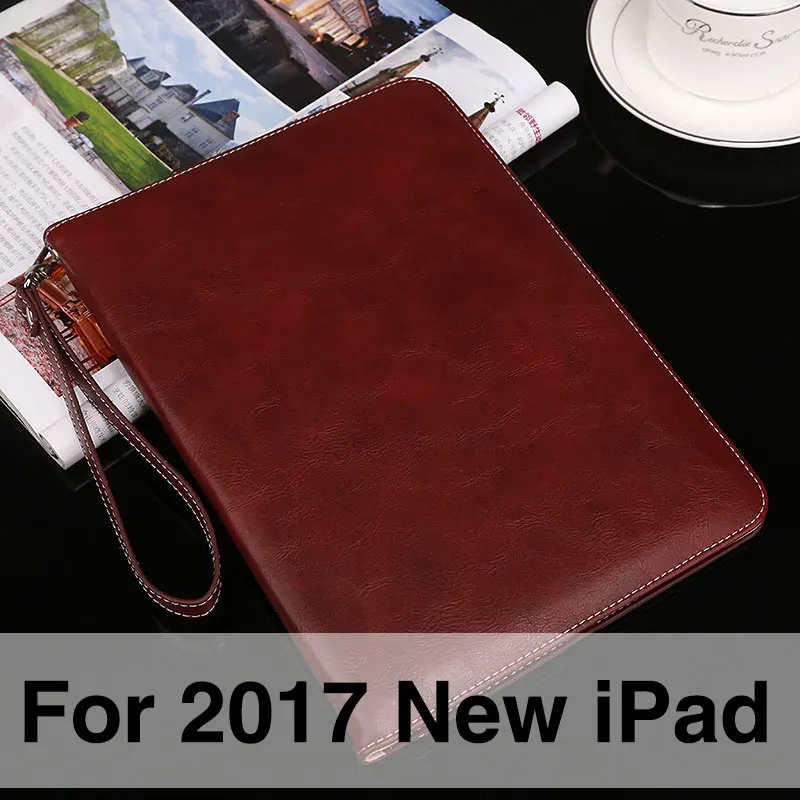 Портфель для ipad 9,7 Ретро ручной ремень держатель PU чехол для Apple ipad Pro 10,5 Авто Пробуждение/Сон Смарт Стенд Чехлы - Цвет: For 2017 new ipad