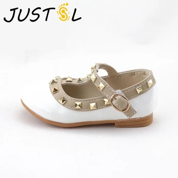 

children rivets fashion shoes princess shoes for kids hot sale 2017 spring fashion PU leather girls single shoes