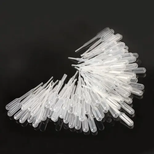 100PCS Graduated Pipettes Dropper Polyethylene(0.2ml