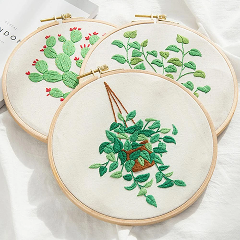 Plant Cross Stitch Floral Cross Stitch Succulent Embroidery Modern Cross Stitch Cross Stitch Sampler Cactus Cross Stitch Kit