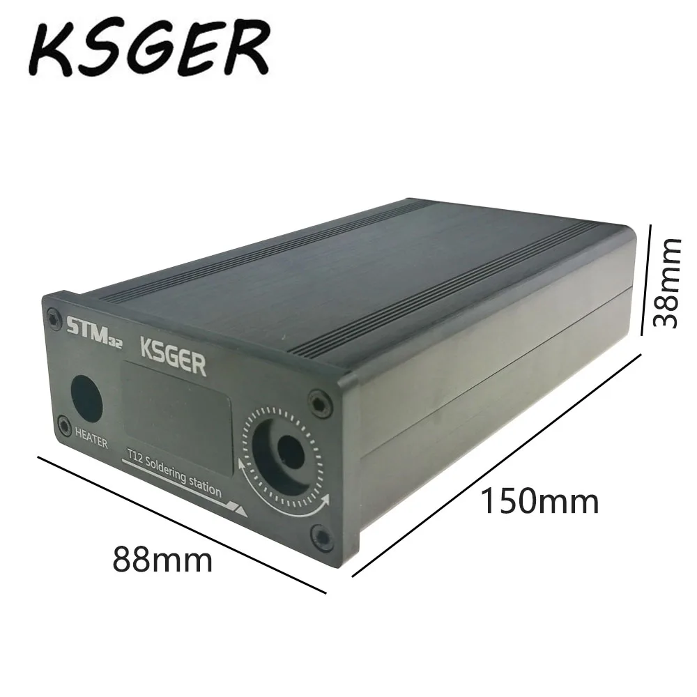 KSGER сплав STM32 OLED T12 цифровой Температура паяльная станция чехол белый черный тонкий толстый панель