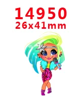 14950 30 шт мультфильм персонаж плоское украшение из смолы PR 14859 - Цвет: 14950