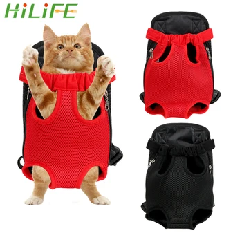 

HILIFE Mesh Pet Backpack Pet Carrier Bag Dog Supplies Outdoor Travel Products S/M/L Pet Products Breathable Shoulder Handle Bag
