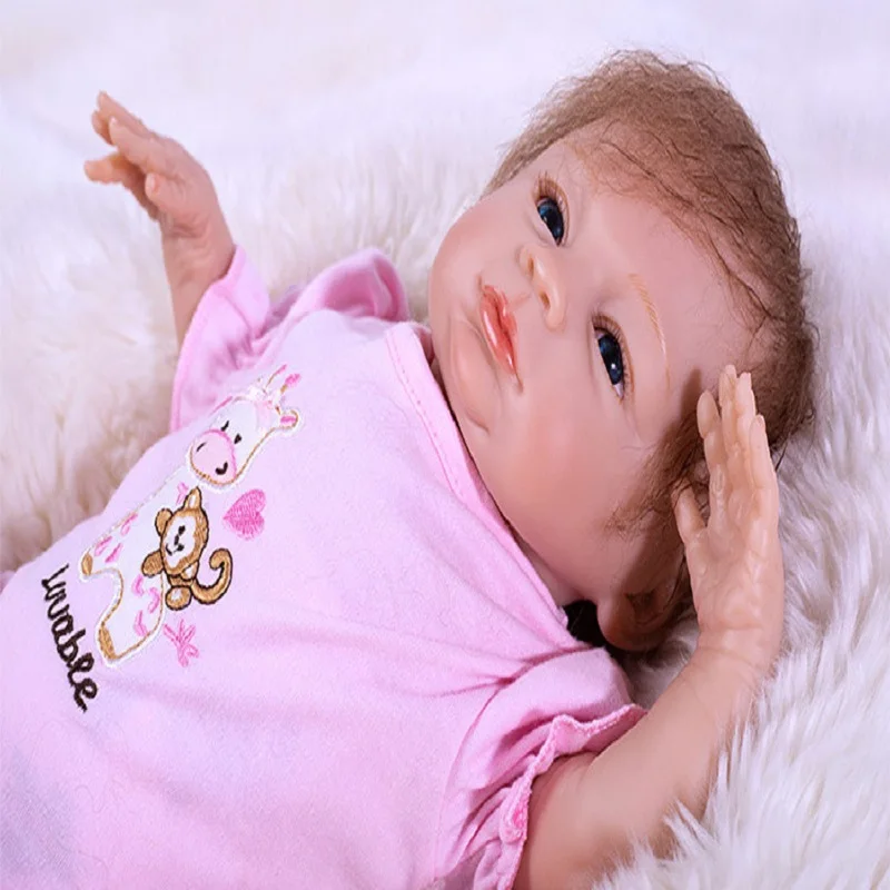 OtardDolls Новый 45 см силикона Reborn Baby Doll Дети Playmate подарок для девочек Baby Alive мягкие игрушки для букетов кукла Bebe Reborn