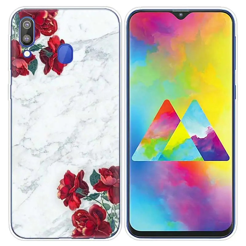 Белый Мрамор цветочный узор чехол для samsung Galaxy S10 S10e S10 5G Plus M10 M20 M30 A10 A20 A30 A40 A50 A70 Fundas крышка - Цвет: 03