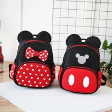 Disney Детская сумка для мальчиков с мультипликационным принтом «Микки» с милым рисунком «Микки Маус» на возраст 2-5 лет школьные ранцы, Новое поступление, для мальчиков и для девочек рюкзак для путешествий