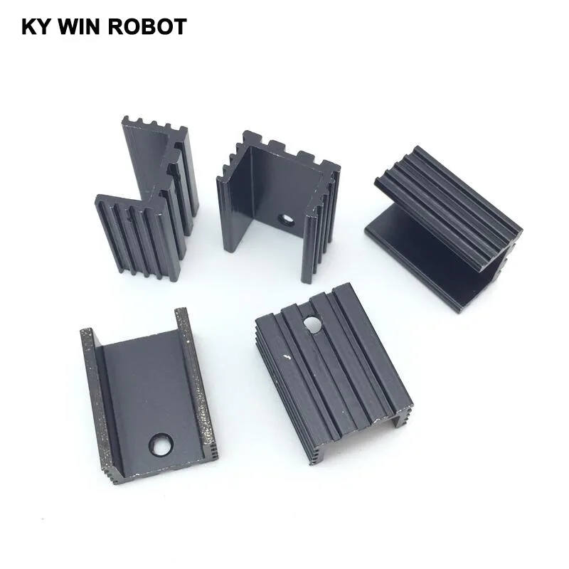 

5pcs Free Shipping Aluminium TO-220 Heatsink TO 220 Heat Sink Transistor Radiator TO220 Cooler Cooling 20*10*15MM