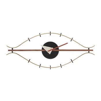 

13 inch Eye Wall Clock for Home Decoration Metal Brass