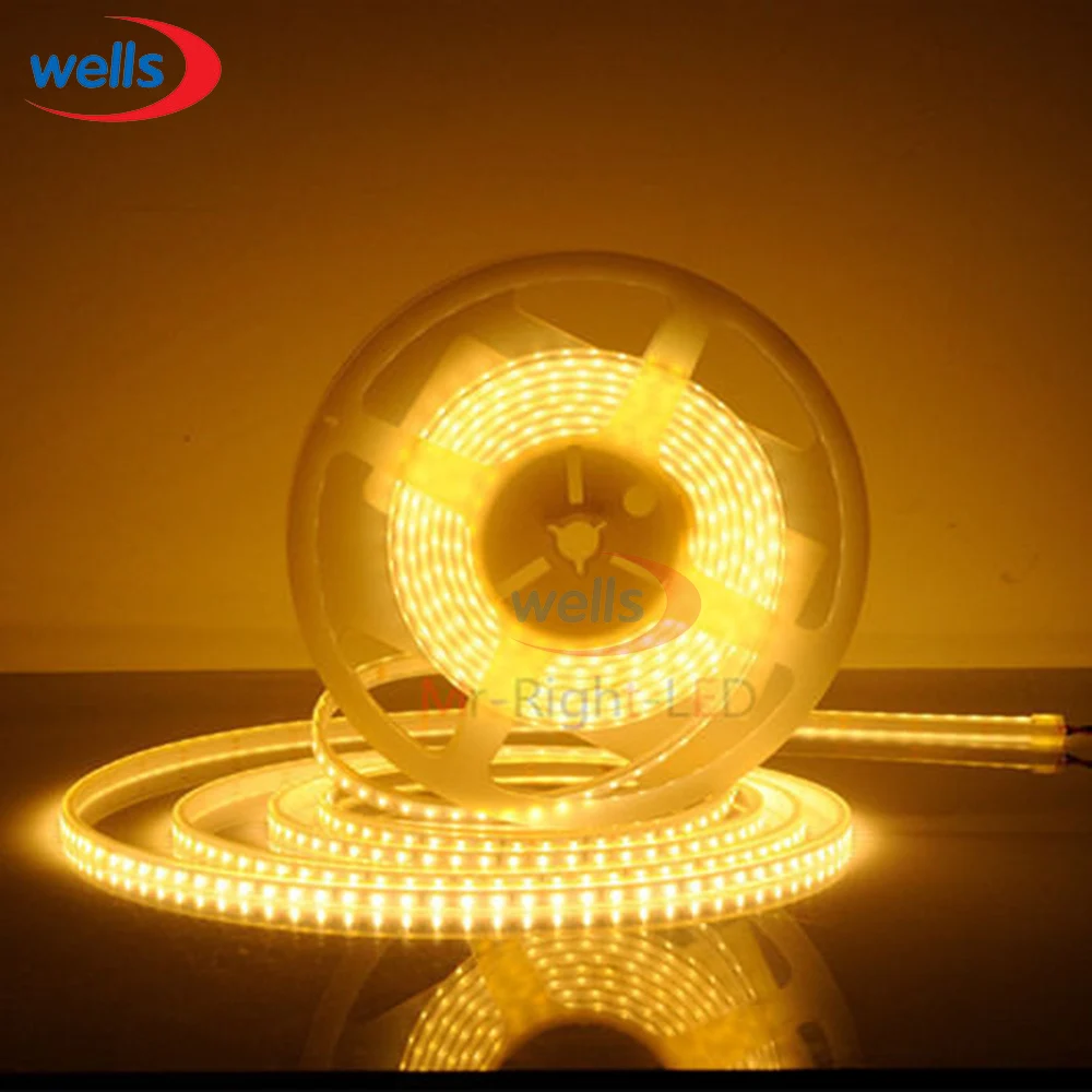 #Best 5M Superbright 5mm High Bright 3014 SMD 120leds M Warm White LED Strip 12V DC WP
