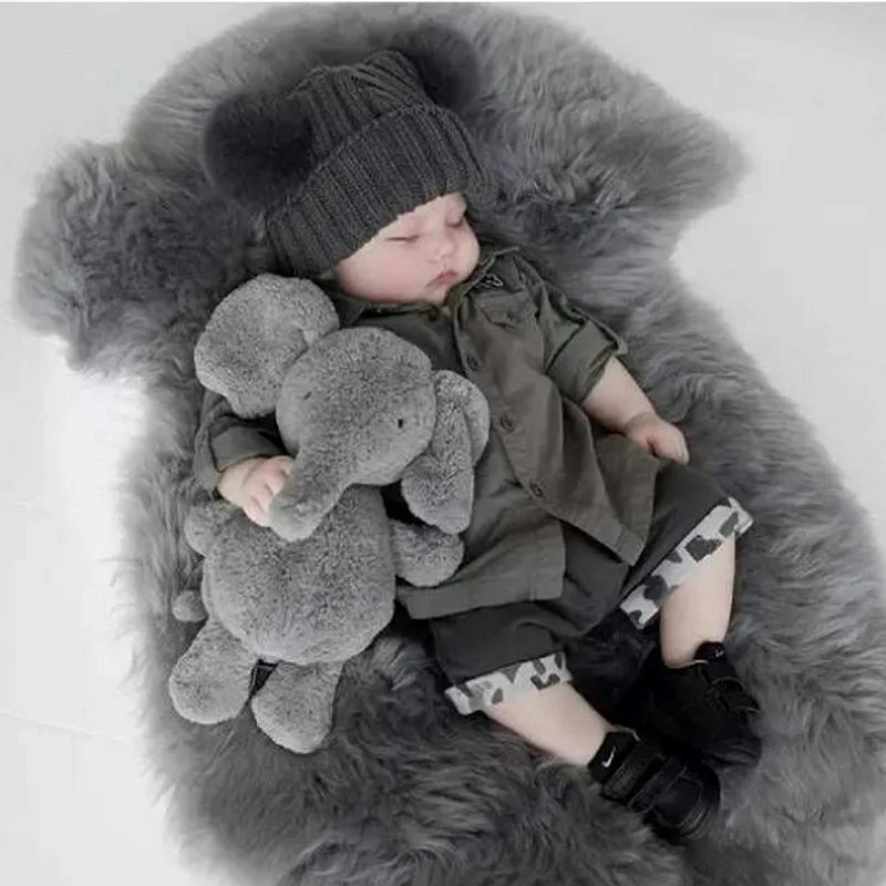 

Elephant Plush Toy Pillow Baby Sleeping Back Cushion Soft Stuffed Pillow Elephant Doll Newborn Playmate Stitch Baby Comfort Toys