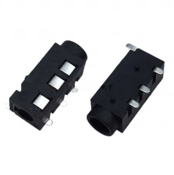 

10pcs PJ-320D PJ-320 Headphone Female Socket Headphone audio Jack Port 3+1pin Left Three Right One 3.5mm Free Shipping