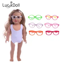 18 인치 미국 소녀 인형, 어린이를위한 Luckdoll Various Sunglasses