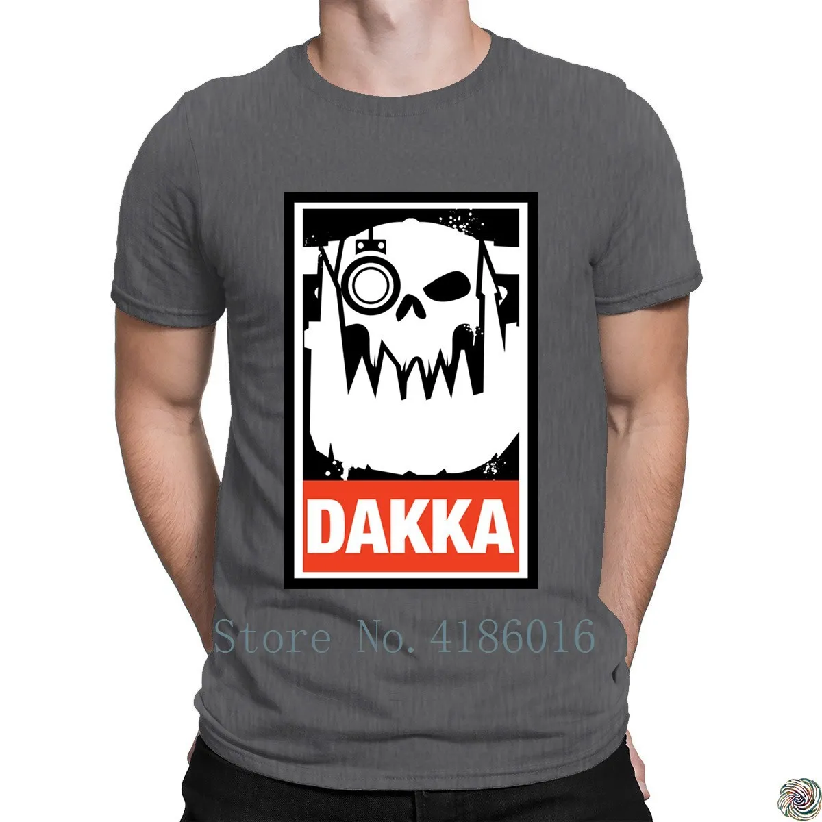 Dakka Waaagh Orks 40 k футболка отличный вязаный поп Топ Футболка натуральная для мужчин