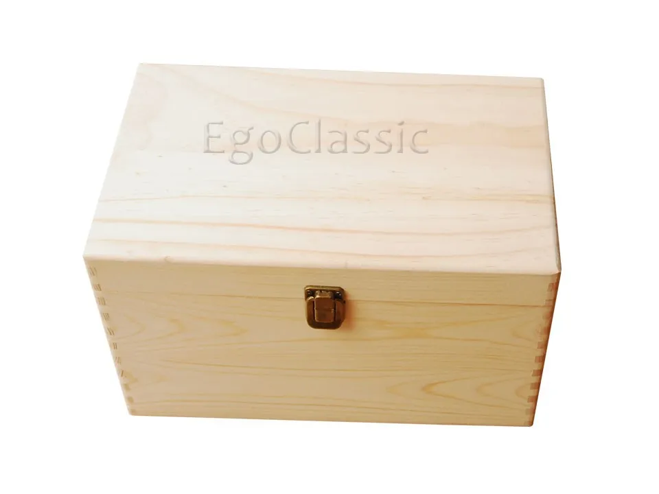 Дизайн деревянный ящик для хранения эфирных масел 56 отверстий Bilayer многофункциональные из натуральной древесины сосны настраиваемые без краски F007015