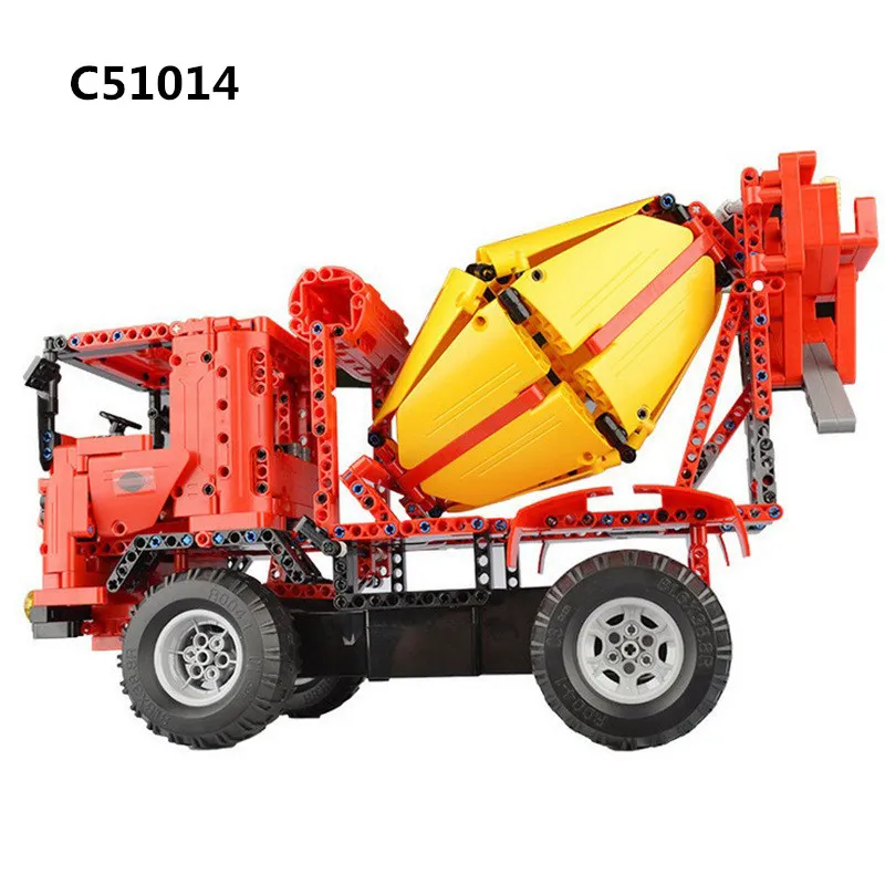 

815pcs Technic Series Remote Control RC City Engineering Crane Trucks Mixer Toys Building Blocks Set Educational Cars DIY Bricks