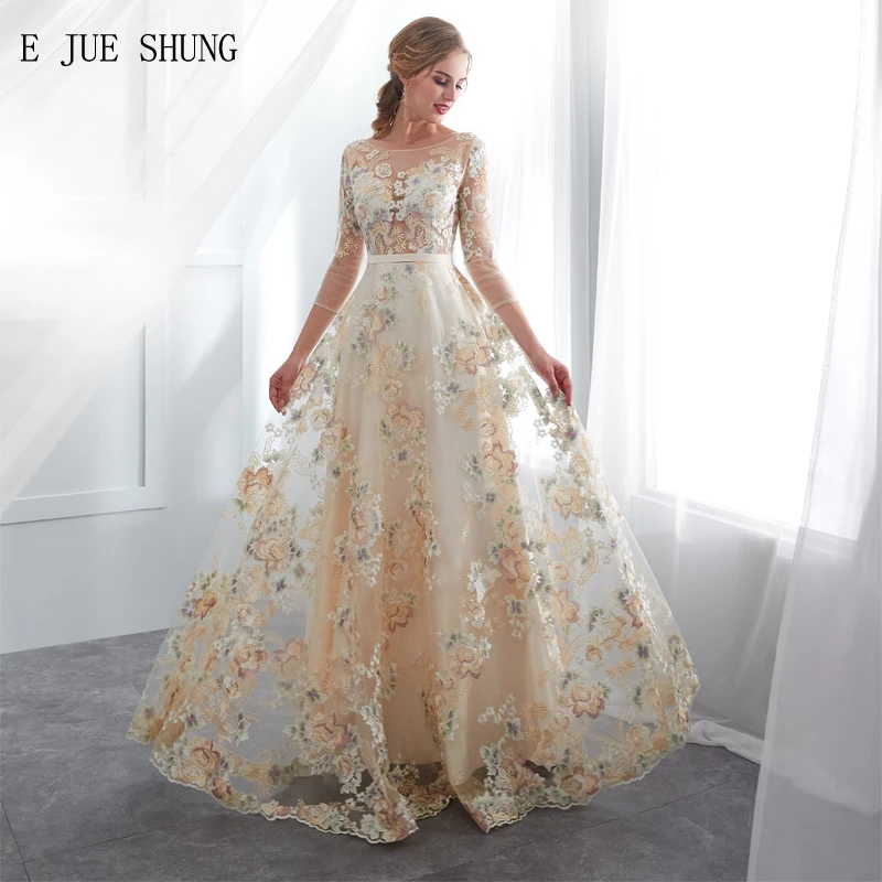 colored lace wedding dresses